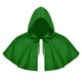 thumbnail image 1 of Capa de Halloween Cosplay accesorios de disfraz capa de capa con capucha Medieval Verde Yinane Capucha de Halloween, 1 of 8