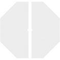 thumbnail image 4 of 26"OD x 1"ID x 10 1/4"C x 1"P Westin Architectural Grade PVC Contemporary Ceiling Medallion, Two Piece, 4 of 4