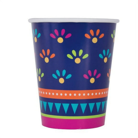 8 Boho Fiesta 9oz Paper Cups
