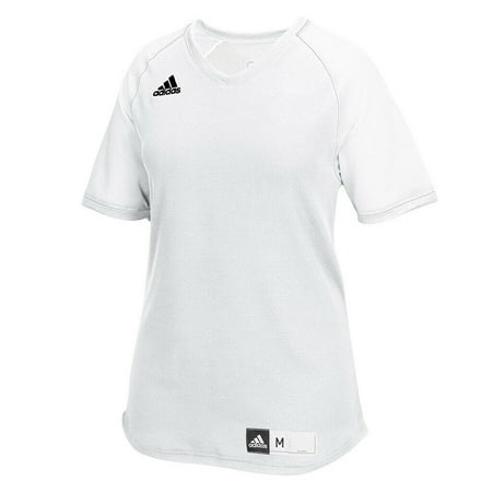 Adidas Diamond Queen 2.0 Womens V-Neck Softball Jersey 7430W White