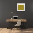 thumbnail image 3 of Inuit 12x12 White Modern Wood Framed Museum Art Print Titled - Abstract Mustard, 3 of 4