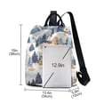 thumbnail image 3 of FORMRS Women's Travel Backpack Purse Anti-Theft Hidden Pockets Casual Shoulder Bag, Snowy Winter, 3 of 7