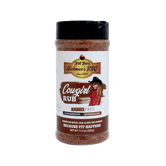 Cowgirl Gluten Free Natural Keto Friendly BBQ Rub 11.4 oz