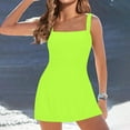 thumbnail image 2 of Clearance! Lisingtool Swim Dress for Women Swimwear Swimdresses for Women 2025 Vintage Two Pie Ce Tankini Swimsuits Push Up Swimwear Bathing Suits Mint Green, 2 of 8