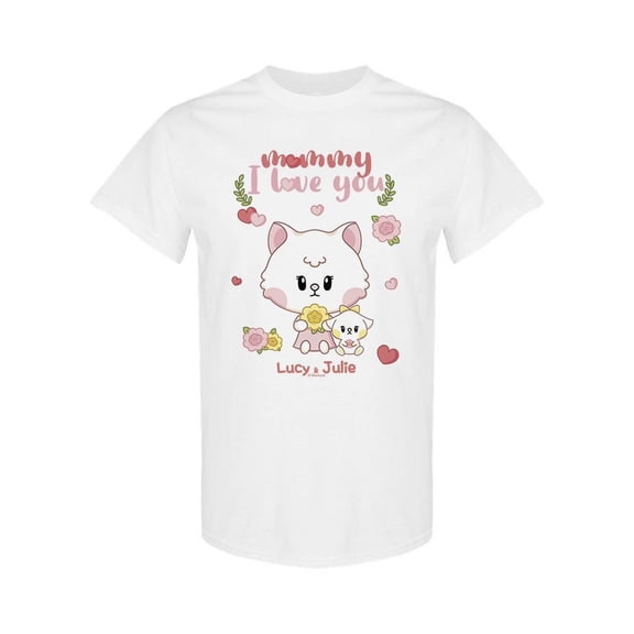 Lucy And Julie Mommy, I Love You. T-Shirt Women -Electural Designs, Female Small