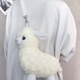 thumbnail image 5 of Jiibva Cute Sheep Crossbody Bag Cartoon Animal Purse Handbags Plush Bag Cartoon Lamb Shoulder Bag Messenger Bag for Women, 5 of 7