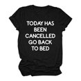 thumbnail image 2 of Puntoco moda mujer cuello redondo camisa camisetas de manga corta camiseta impresión de letras camisa tops blusa Puntoco Puntoco-4459, 2 of 4