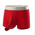 thumbnail image 4 of Mens Ice Silk Breathable Boxers Sexy Open Elephant Nose Man Underpants Underwear Briefs, 4 of 4