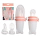 thumbnail image 1 of 3 in 1 Baby Feeding Bottle 3pcs Soft Nipple Portable Elastic Silicone Teething Feeding Bottle Light Orange, 1 of 4