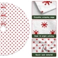 thumbnail image 6 of 30 Inch Christmas Tree Skirt – Velvet Plush Tree Mat, Soft Thickened Polyester with Red Ties, Single-Sided Printing, Available in 30in/36in/48in, Perfect for Holiday Xmas Tree Decoration, 6 of 7