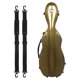 thumbnail image 2 of Estuche rígido para violín, bolsa de transporte portátil para violín, protección con termómetro, caja de violín de tamaño completo para entusiastas, , marrón Baoblaze Estuche de violin, 2 of 8