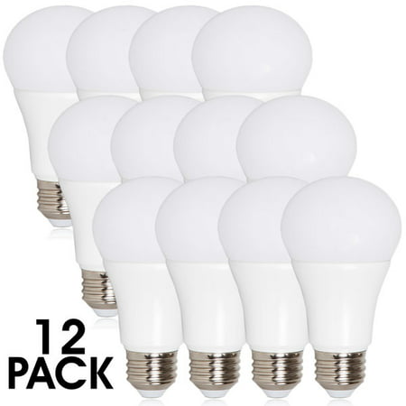 Maxxima LED A19 - 800 Lumens 60 Watt Equivalent Warm White (2700K) Light Bulb, 10 Watts (Pack of