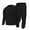 Black, variant on Men's Sweatshirt Tracksuits Long Sleeve V Neck Tops and Jogger Pants Casual Waffle Knit Fall Winter Workout Gym 2 Piece Outfits Black XXXL