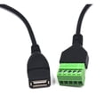 11.8 inch USB 2.0 Female to 5 Pin Screw Terminal Female Charging and