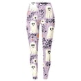 thumbnail image 5 of Kcolen Leggings for Women Halloween Stretch Halloween Printed Yoga Pants Cute Pumpkin Lounge Style Women's Yoga Leggings,Navy, 5 of 5