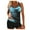 Blue, variant on Eiyaclvo Two Piece Tankini Swimsuits for Women with Shorts Spaghetti Strap Crew Neck Tops and Boyshorts Bathing Suits Trendy Graphic Athletic Swimwear