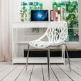 thumbnail image 2 of Topcobe 4pcs Modern Lounge Chair, Living Room Seat Chair, Bird's Nest Style Lounge Chair, White, 2 of 7
