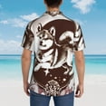 thumbnail image 4 of Fotbe Vintage Husky Dog Camisa Hawaiana para Hombre Unisex – Camisa Casual de Verano con Botones de Manga Corta de Algodón y Lino,XX-Large, 4 of 7