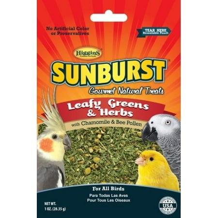 Higgins Premium Pet Foods-Sunburst Treats Leafy Greens & Herbs For All Birds