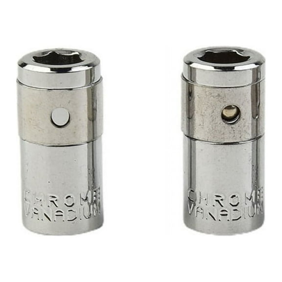2pcs 1/4" Square Drive to 1/4" Hex Socket Adapter for Screwdriver Bits