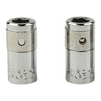 2pcs 1/4" Square Drive to 1/4" Hex Socket Adapter for Screwdriver Bits