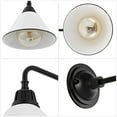 thumbnail image 5 of JONATHAN Y Croydon 9.63" 1-Light Farmhouse Industrial Indoor/Outdoor Iron LED Gooseneck Arm Outdoor Sconce, White, 5 of 7