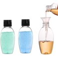 thumbnail image 4 of shiyou-80 Pcs Plastic Empty Bottles, 1.7oz Clear Travel Size Bottles with Flip Cap and 8 Funnel, Small Squeezable Refillable Travel Containers Cosmetic Bottles for Toiletry Shampoo Lotion Conditioner, 4 of 4