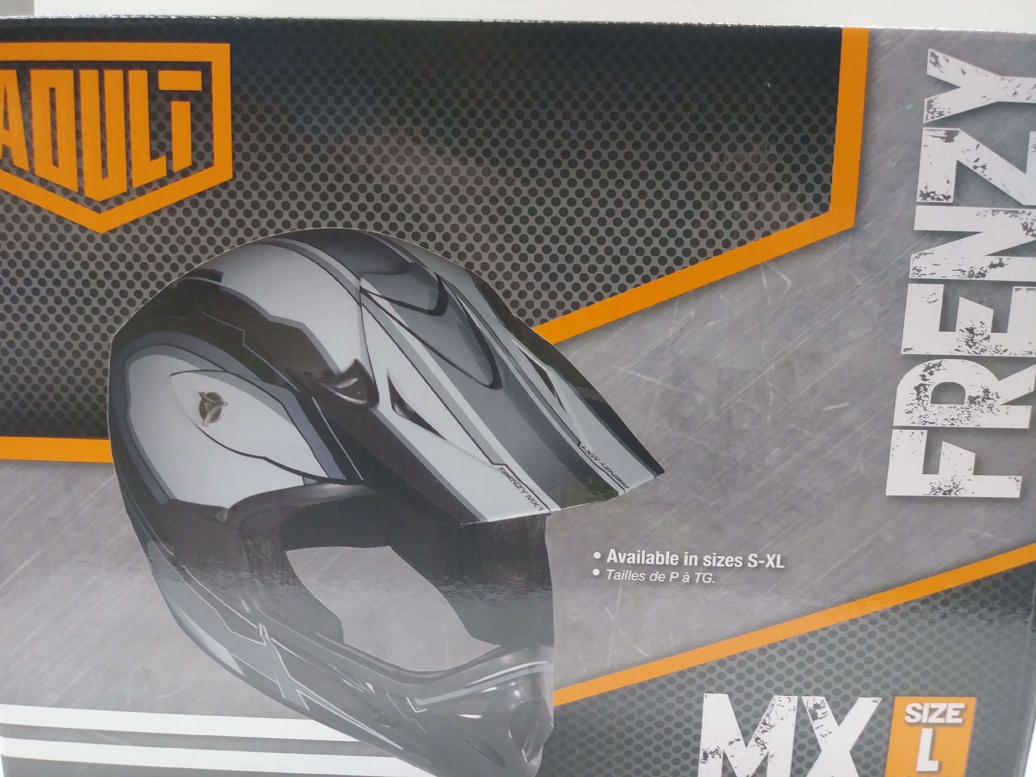 Fuel Helmets Adult Frenzy Off Road Helmet Blk/gry Lge