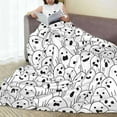 thumbnail image 3 of Halloween Ghost Gather Blanket Halloween Throw Blanket Flannel Lightweight Soft Plush Fuzzy Blankets for Bed Sofa Couch Livingroom Chair Car Travel Pet 40"x30", 3 of 6