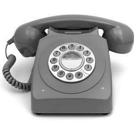 GPO Retro GPO746DPBGY 746 Desktop Push Button Telephone - Grey [MISC ACCESSORY] Gray