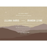 Ombre Mountains Standard Wedding Invitation