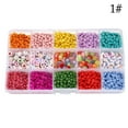 thumbnail image 4 of Bracelet Making Beads DIY 2025PCS Small Beads Pony Beads with Elastic String, 4 of 10