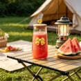 thumbnail image 5 of FastXmas 450ml Glass Water Cup With Cup Lid And Glass Straw Butterflys Decoration Beverage Cup Coffee Cup Cold Drink Cup Outdoor Or Home Office Drinking Cup, 5 of 6