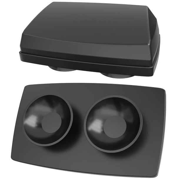 EZ Pass Holder FLLIK, totalmente negro, para parabrisas de coche