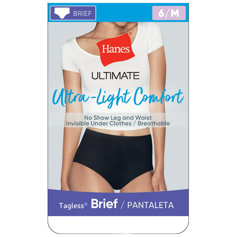 Hanes Nylon Ultimate Women's Ultra Light Brief 1-Pack (40ULC1, 8