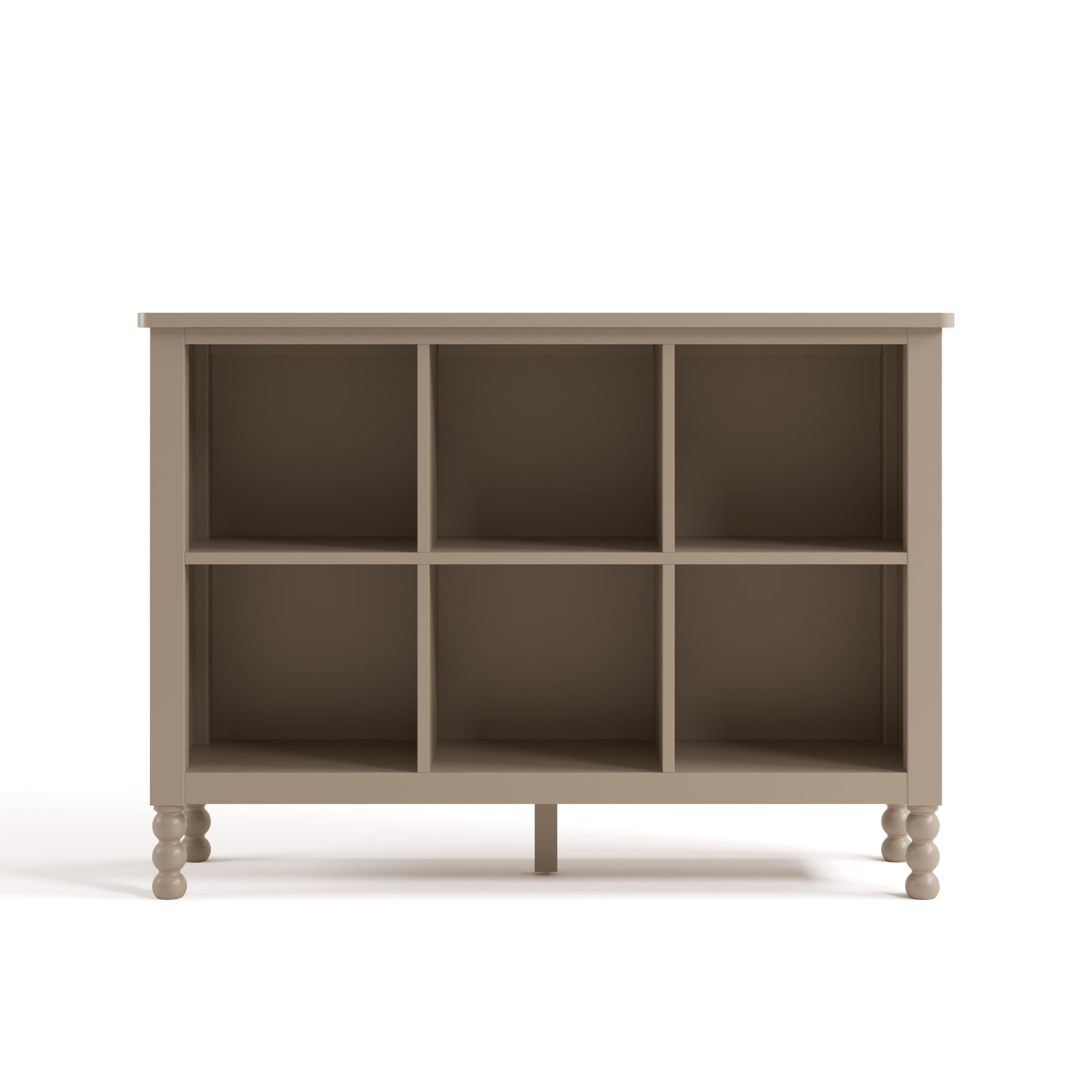 Art of Nursery by Storkcraft Rio 6 Cube Storage Organizer Kids Bookcase - Taupe