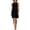 Black, variant on Womens Dresses Summer Women's Effortless Sleeveless Button Front Casual Midi Dress V Neck Sleeveless Mini Relaxed Fit Everyday Ensemble Solid Black L
