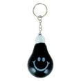 thumbnail image 2 of Sweda Smiley Face Key Chain, Stress Relief Light Bulb Shaped Keychain, Funny Smile Face Stress Balls, School Carnival Reward, Party Bag Gift Fillers - Lot of 96, Black, 2 of 5