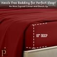 thumbnail image 3 of RV King (72"X80") Size Fitted Sheet Only - 1000-Thread Count 100% Pure Egyptian Cotton, 10 inches Deep Pockets Fitted Sheet, Soft, Smooth, Cooling, Sateen Weave - Burgundy Color, 3 of 7