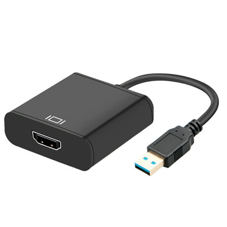 USB 3.0 to HDMI HD 1080P Video Converter Cable Adapter with Audio Output Multiple Monitors for Laptop HDTV TV PC with Windows XP / 10 / 8.1 / 8 / 7 [ NO MAC & VISTA (Best Component To Hdmi Converter)