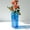 Blue, variant on Horivan Transparent Acrylic Geometric Flower Vase with Detachable Top for Living Room Decor, Modern Centerpiece for Wedding Party Dining Table, Durable Home Decoration