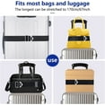 thumbnail image 6 of NOGIS 2-in-1 Luggage Straps for Carry On, Elastic Add a Bag Bands, Hand-Free Luggage Bungee, Adjustable and Portable Belt with Alloy Buckles for Second Bag, Tote, 6 of 7