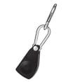 thumbnail image 3 of Ajustador de polea de trinquete de metal con ganchos de mosquetón, tensor de cuerda de tienda de campaña, para acampar al aire libre, tienda de Negro, 3 of 8