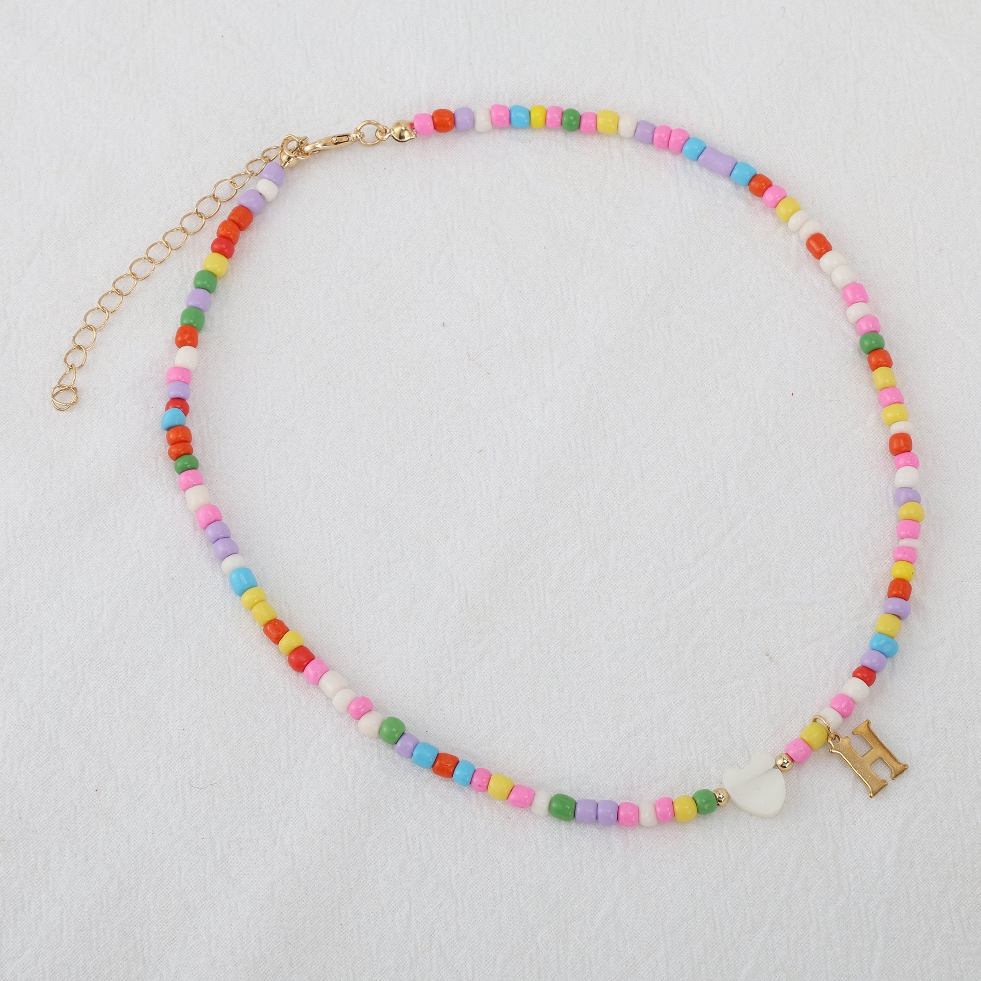 Unique Bargains Stylish Collarbone Necklace for Daily Life Colorful 1 Pcs [Style H]