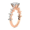 thumbnail image 4 of IGI Certified 4 Carat Oval Shape Lab Grown Diamond Engagement Ring | 14K Rose Gold | Dorothea Side Stone Diamond Ring | FG-VS1-VS2 Quality Friendly Diamonds, 4 of 7