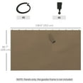 thumbnail image 3 of Outsunny Rideaux de Remplacement pour Pavillon, 4 Panneaux pour Pavillon 10 Pieds x 13 Pieds, 3 of 10