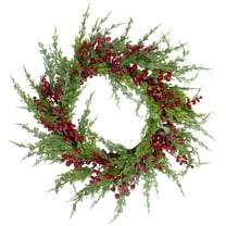 Northlight Frosted Red Berries Artificial Christmas Wreath 26"