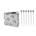 thumbnail image 1 of Stainless Steel Forks, Originality Cheese Ceramic Storage Jar Cute Stainless Steel Fruit Fork Set Beaded Fork Ceramic Base Stainless Steel Table, 1 of 6