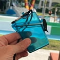 thumbnail image 4 of Waterproof ID Badge Holder with Lanyard & Clip - Money Holder for Swimming, Beach or Cruise - Clear Hard Plastic Water Proof Case for Key, Credit Cards & Travel Witz + Specialist ID (Blue), 4 of 7