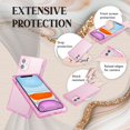 thumbnail image 2 of Insten Case for iPhone 12 Mini Case 5.4 Inch, Soft TPU Protective Cases with Reinforced Corners, Shock Absorption, Crystal Clear Pink Slim Cover for Women Girls, 2 of 10